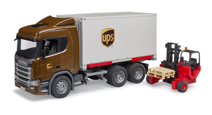 EAN 4001702035822 - BRUDER SCANIA Super 560R UPS Logistics Truck imagen 1