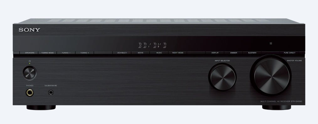 Sony Str-Dh590 Receptor Av De Cine En Casa 5.1ch 145w Compatible Uhd 4k Hdr Conectividad Bluetooth Audio Hi-Res