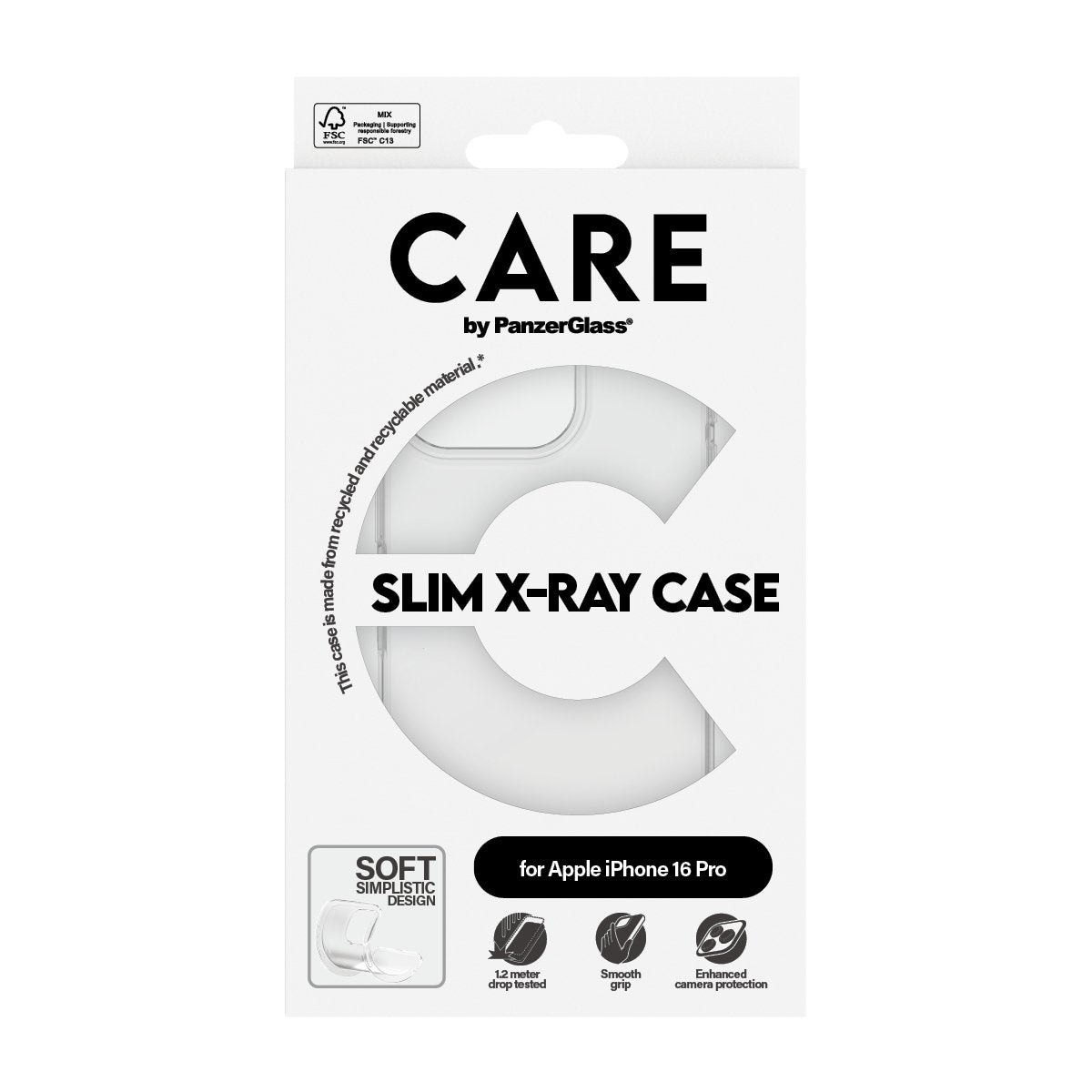 EAN 5715685005817 - PanzerGlass CARE™ by ® X-Ray Case iPhone 16 Pro funda para teléfono móvil Transparente imagen 3