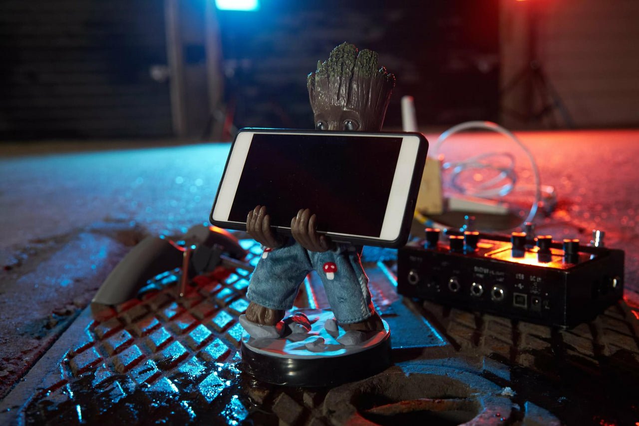 Cable Guy Soporte Sujeción Figura Groot En Pijama - Guardianes De La Galaxia Marvel 20 Cm