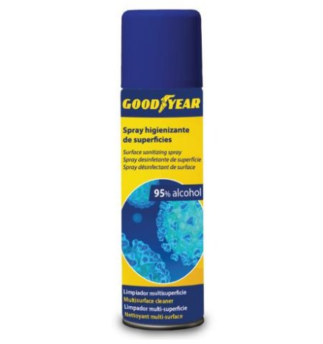 Higienizante De Superficies Alcoholico Goodyear 329019 500ml Apto Superficies Cualquier Material No Mancha / No Deja Residuos Secado Rápido