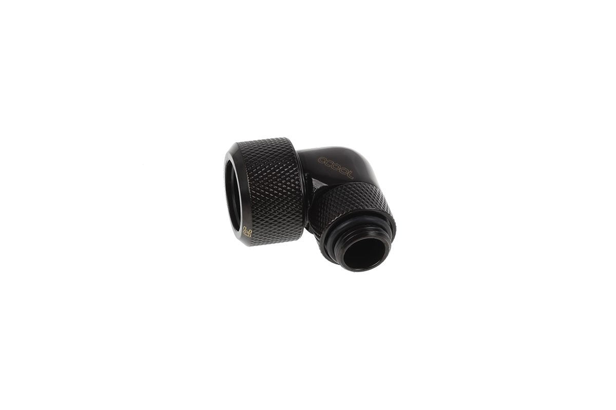 Alphacool Icicle 16mm Hardtube Manguito Atornillable 90° Giratorio, Conexión 17395