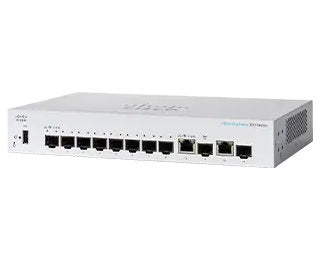 Cisco Switch Cbs350-8s-E-2g-Eu, 8xgbe Rj-45, 2xgbe Rj-45/Sfp Combo