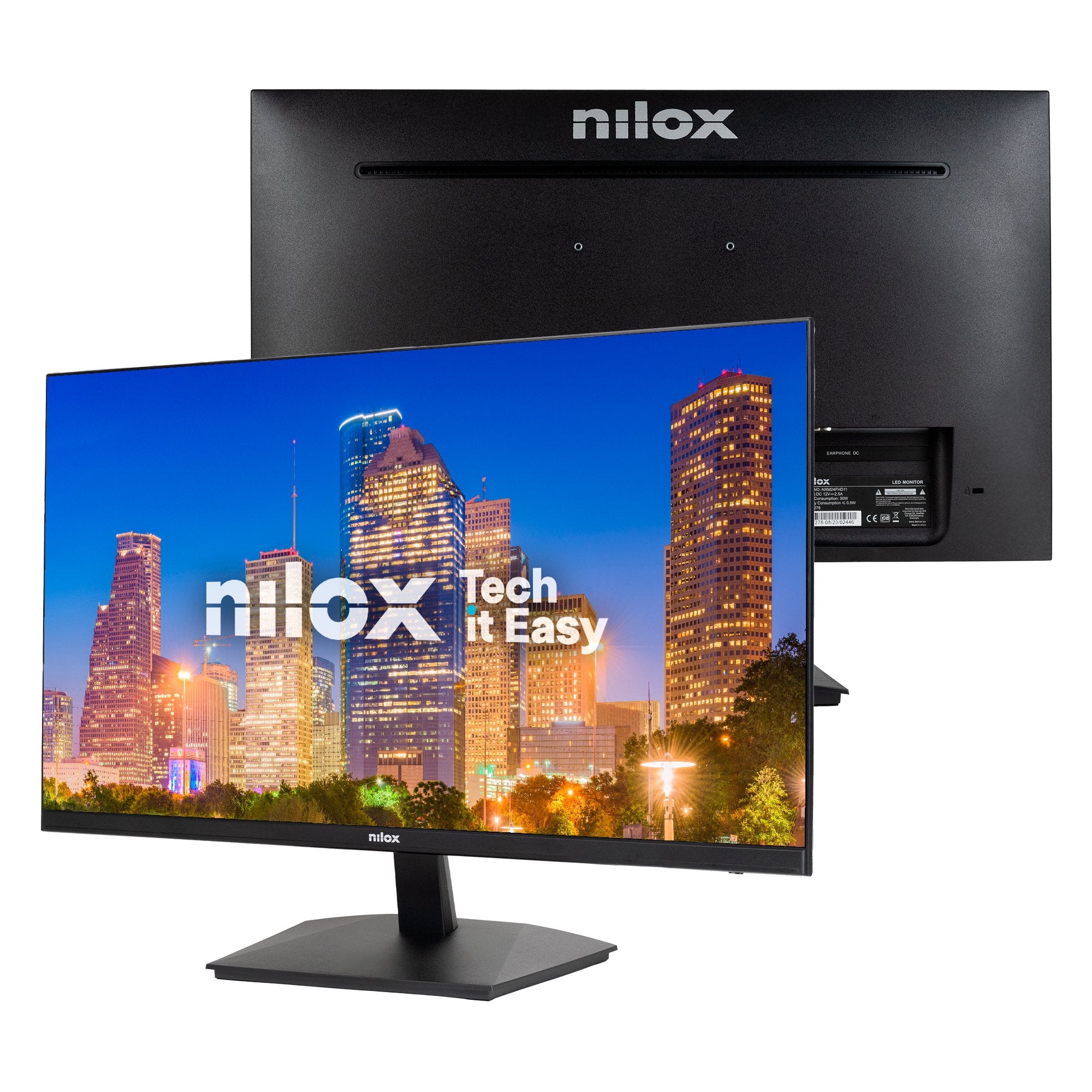 EAN 8431775035263 - Nilox MONITOR 23.8" NXM24FHD11 LED FHD 75HZ 16:9 5MS HDMI/VGA pantalla para PC 61 cm (24") 1920 x 1080 Pi imagen 3