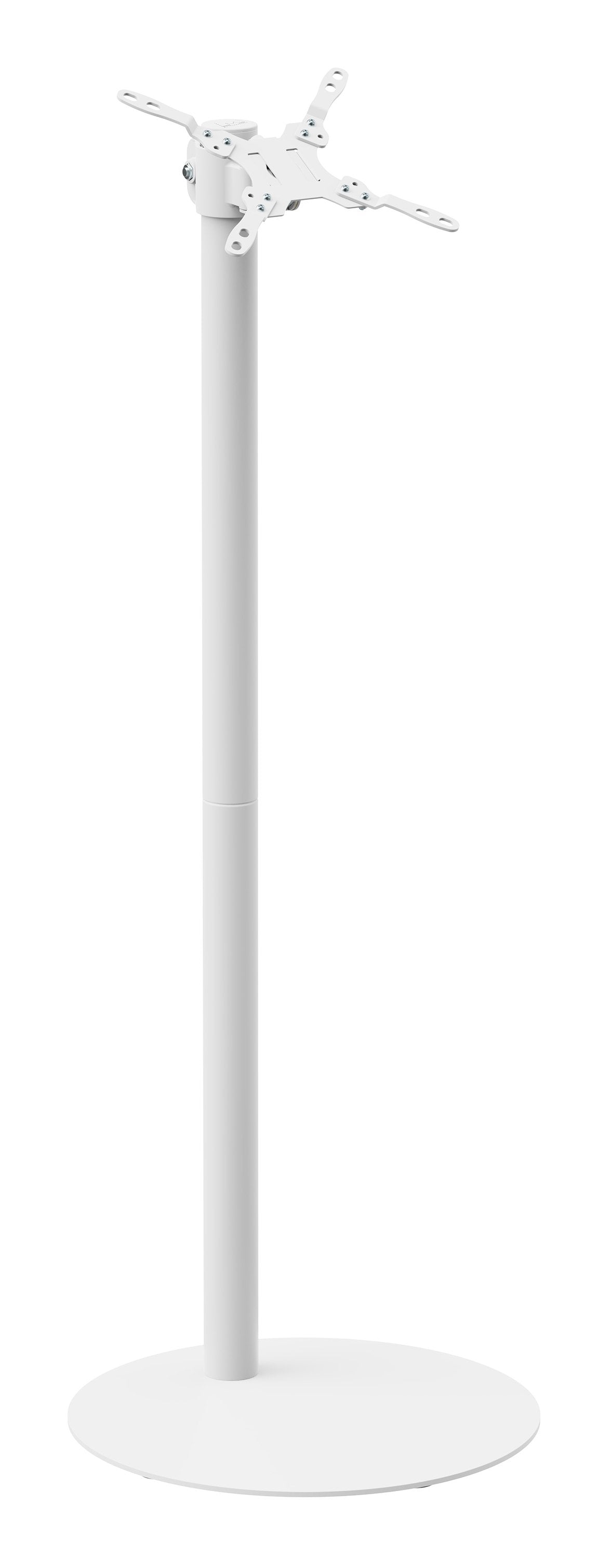 M Pro Series - Single Pole  Floorbase 2 White