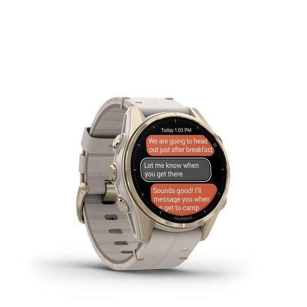 Smartwatch Garmin Fenix 8 3,3 Cm (1.3") Amoled 43 Mm Digital 416 X 416 Pixeles Pantalla Táctil Oro Wifi Gps (Satélite)