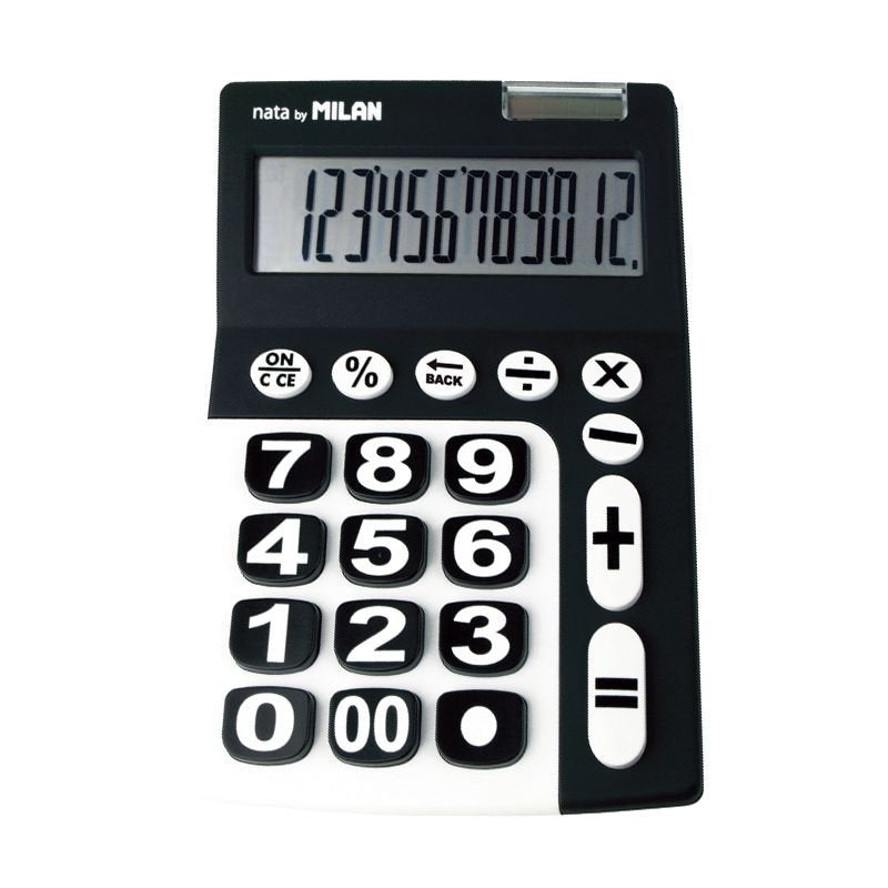 Calculadora Milan 150912kbl Negra Y Blanca