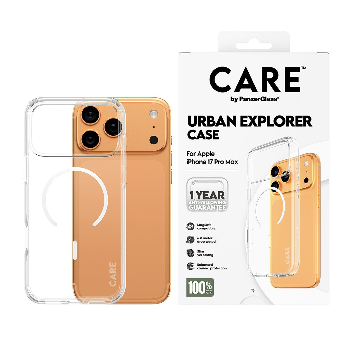 EAN 5715685026867 - PanzerGlass CARE™ by ® Urban Explorer Case Transparent w. White MagSafe iPhone 17 Pro Max funda para telé imagen 2