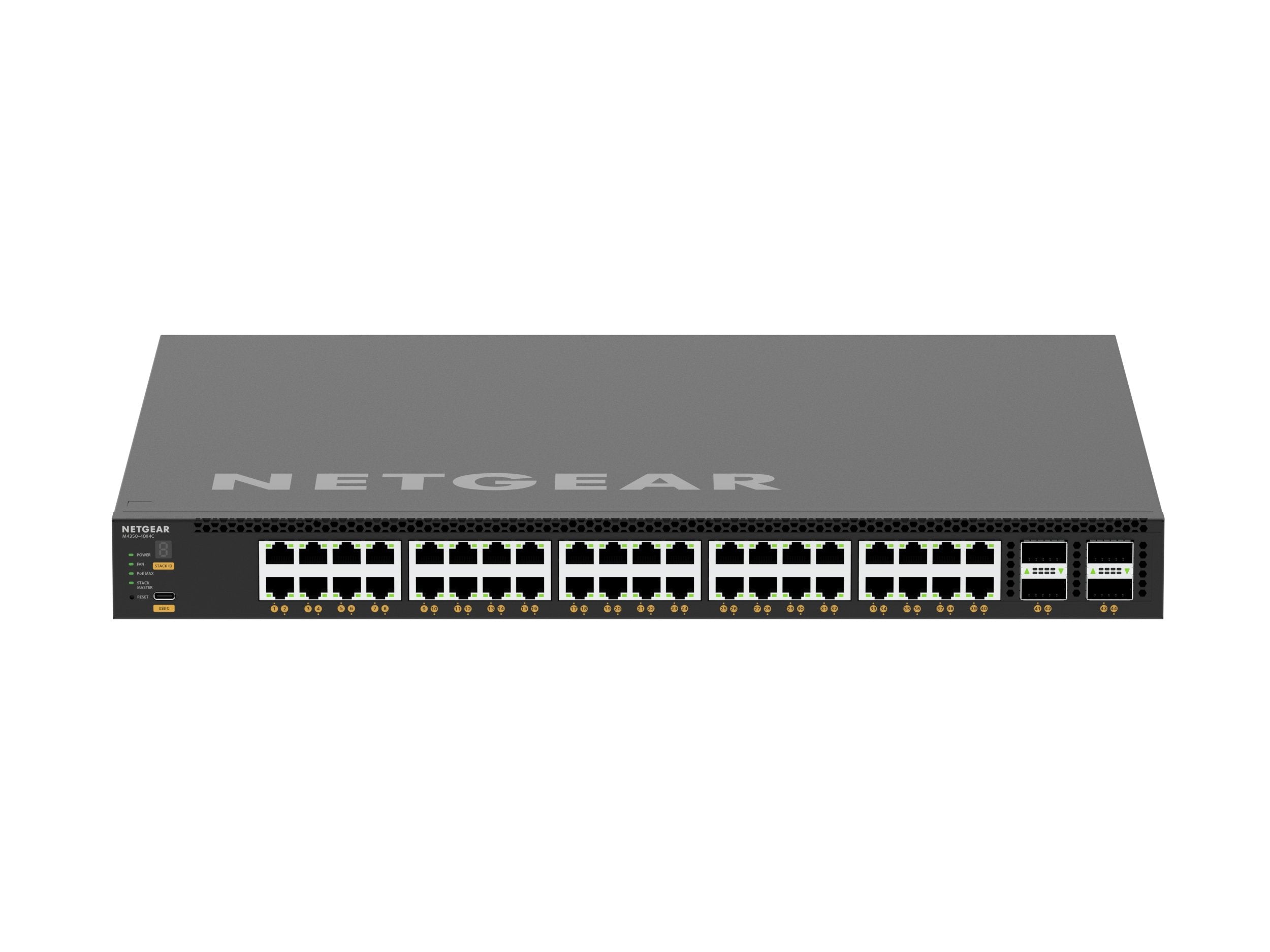 EAN 606449165197 - NETGEAR M4350-40X4C Gestionado L3 10G Ethernet (100/1000/10000) Energía sobre Ethernet (PoE) 1U Negro imagen 8