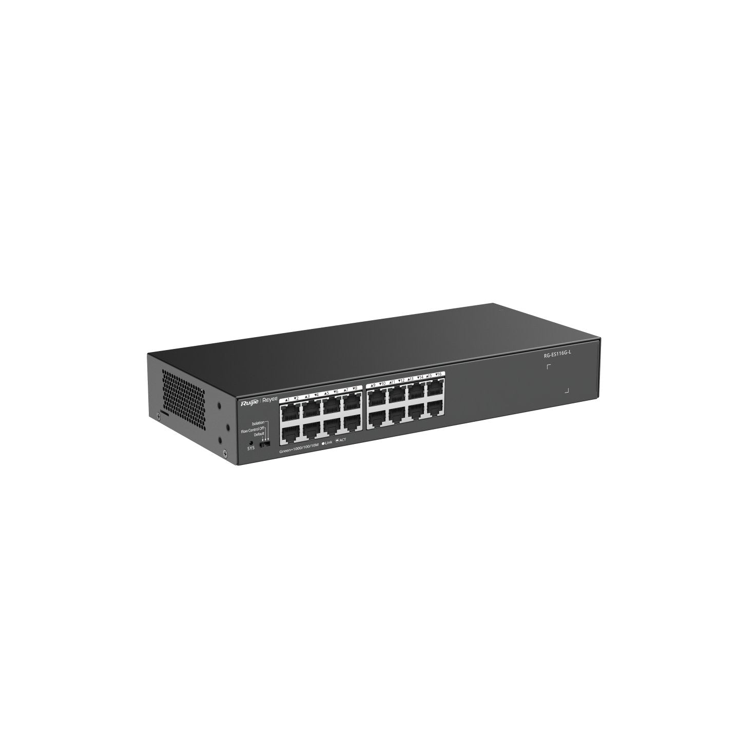 Switch Ruijie Rg-Es116g-L 16 Puertos Gigabit Metal Housing