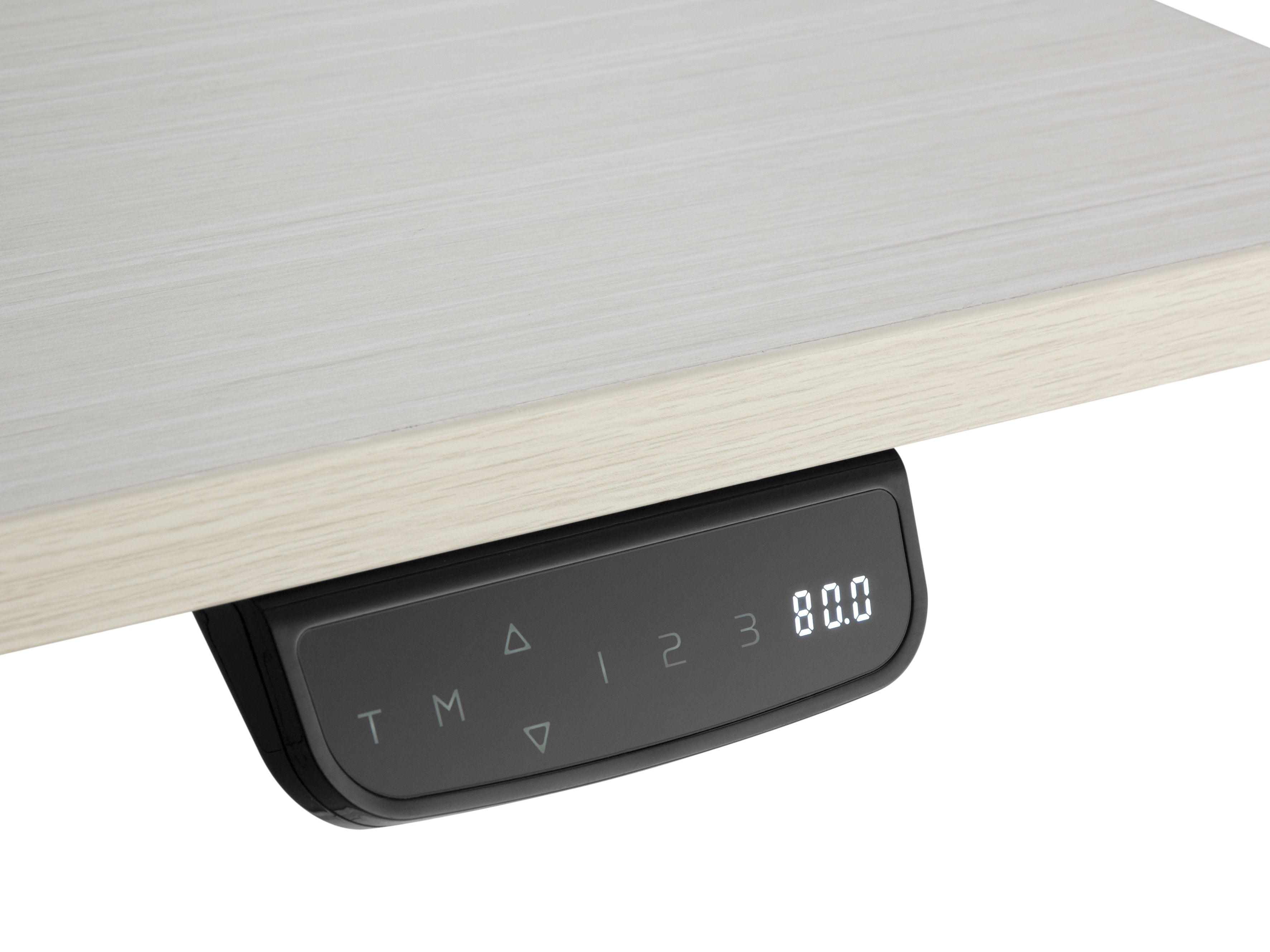 Mesa Electrica Ergonomica Altura Regulable Motor Dual  Sin Tablero Color Estructura Blanca Control Tactil Altura Desde 620mm-1280mm