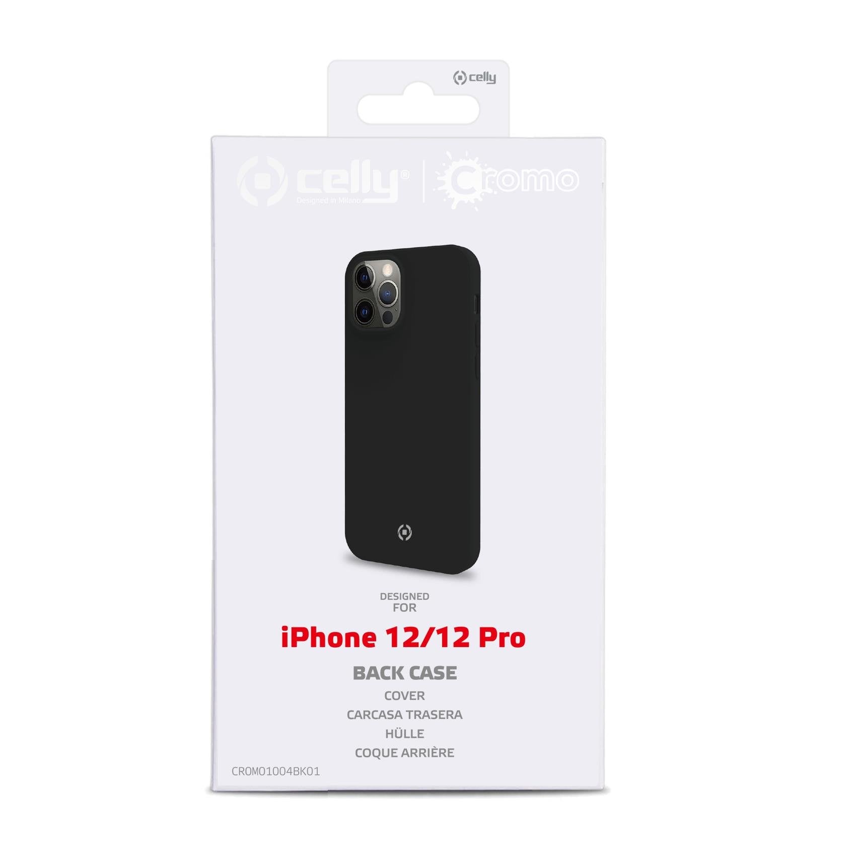 Celly Cromo Iphone 12/12 Pro Negra