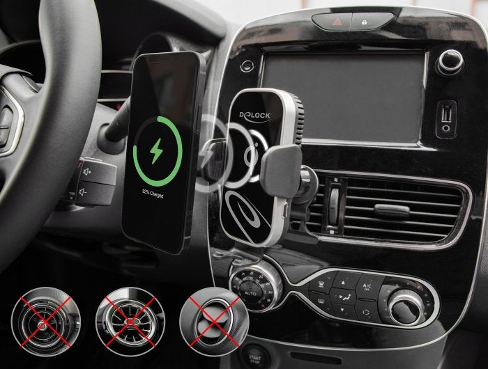 Delock Wireless Car Charger Smartphone Halterung Con Ladefunktion