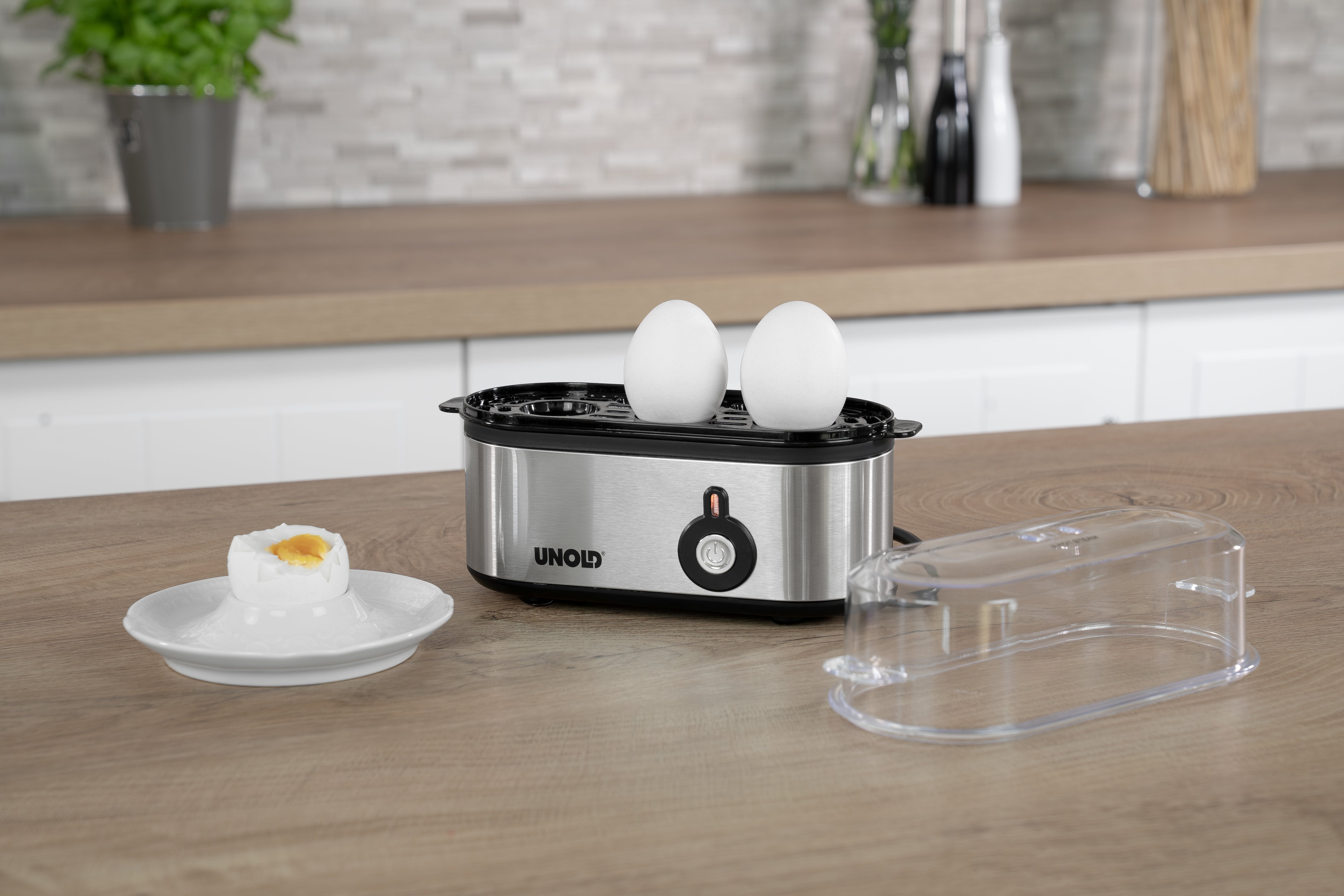 EAN 4011689386107 - Unold 38610 cuecehuevos 3 huevos 210 W Acero inoxidable imagen 4