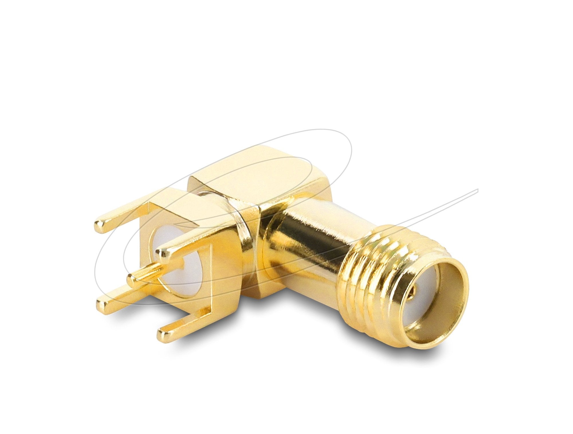 Sma Buchse 90° Auf Leiterplatte Gewindelänge 5 Mm