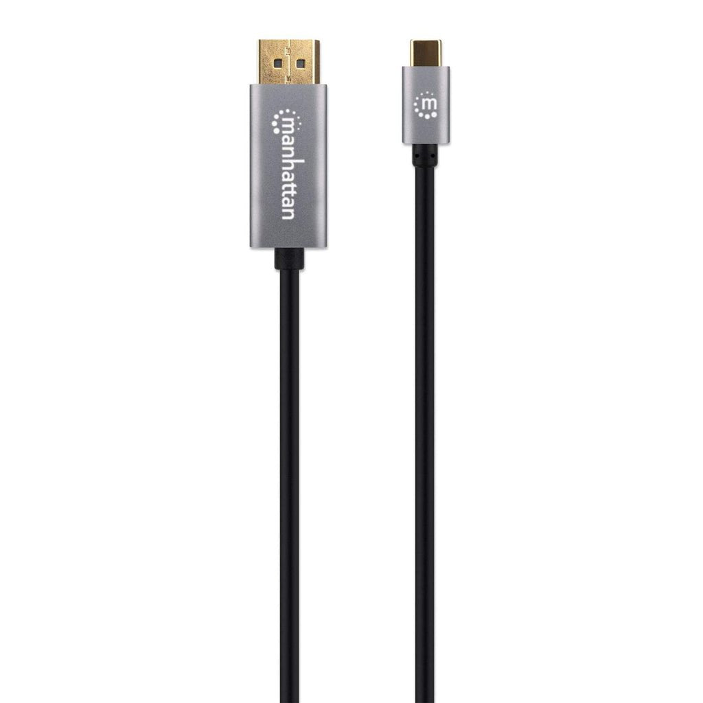 EAN 0766623354844 - Manhattan 354844 adaptador de cable de vídeo 2 m USB Tipo C Negro, Plata imagen 4