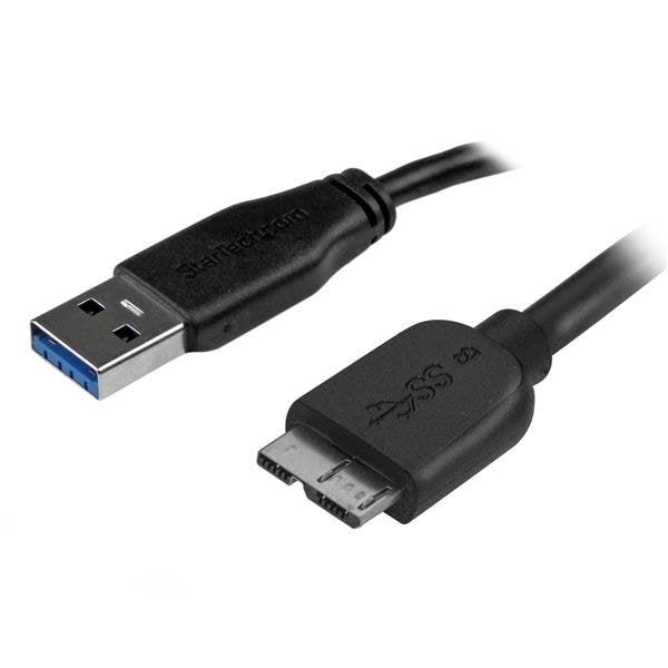 EAN 0065030856348 - StarTech.com USB3AUB2MS cable USB USB 3.2 Gen 1 (3.1 Gen 1) USB A Micro-USB B Negro imagen 1