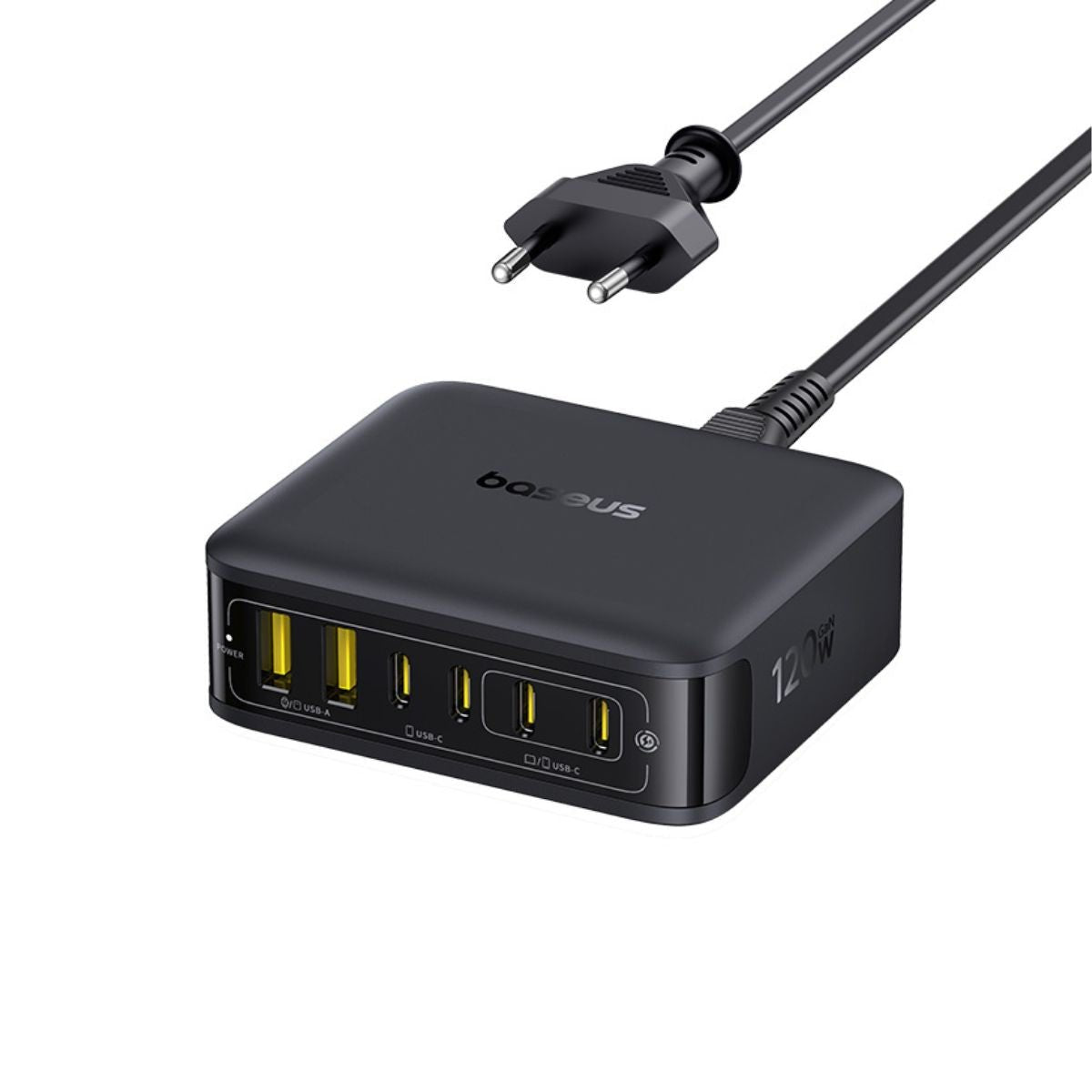 Os-Baseus Enerfill Fh21 Desktop Charging Station 4c+2u 120w Eu Cosmic Black