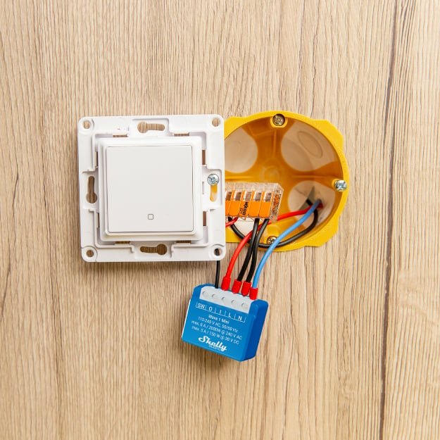 Shelly Qubino Wave 1 Mini Interruptor Inteligente Azul