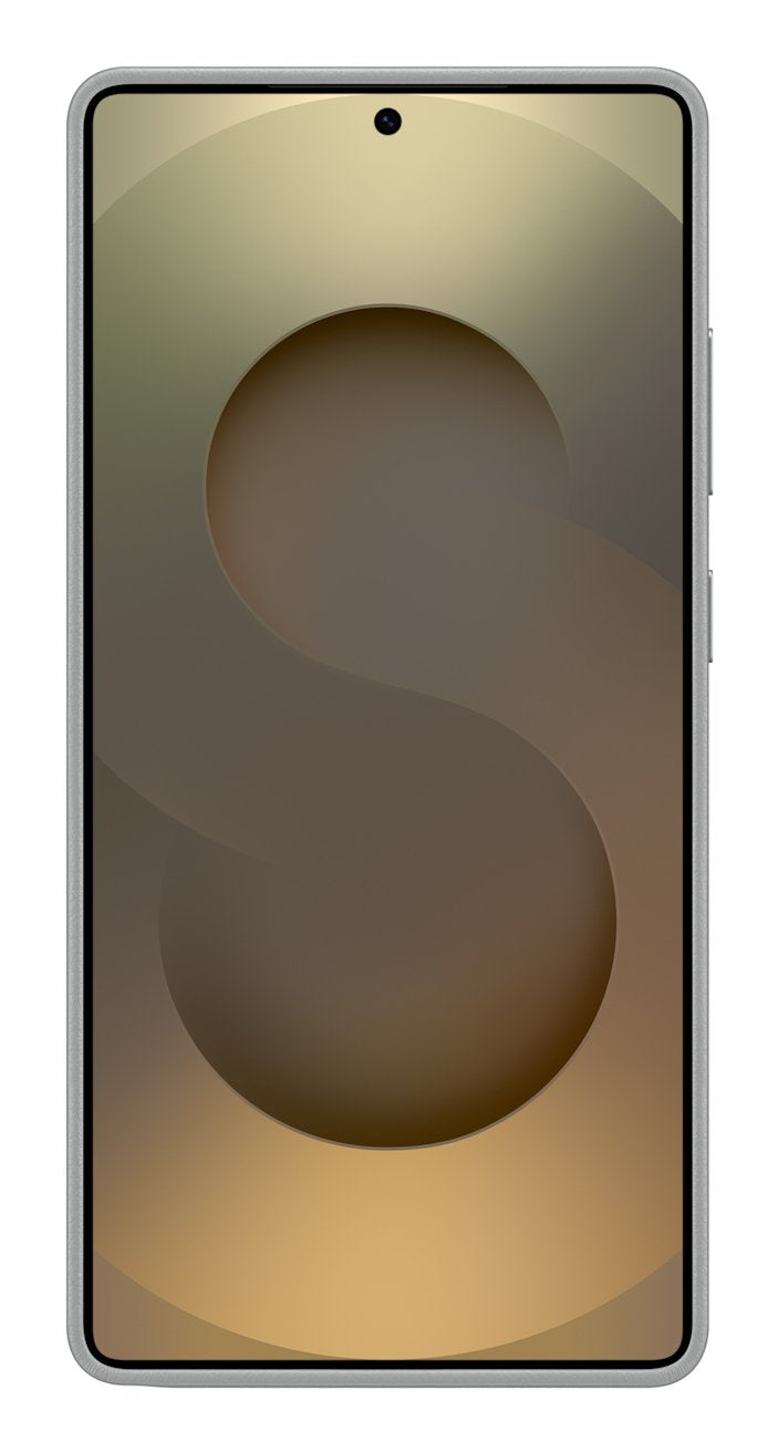 Funda Cuero Gris S25 Ultra