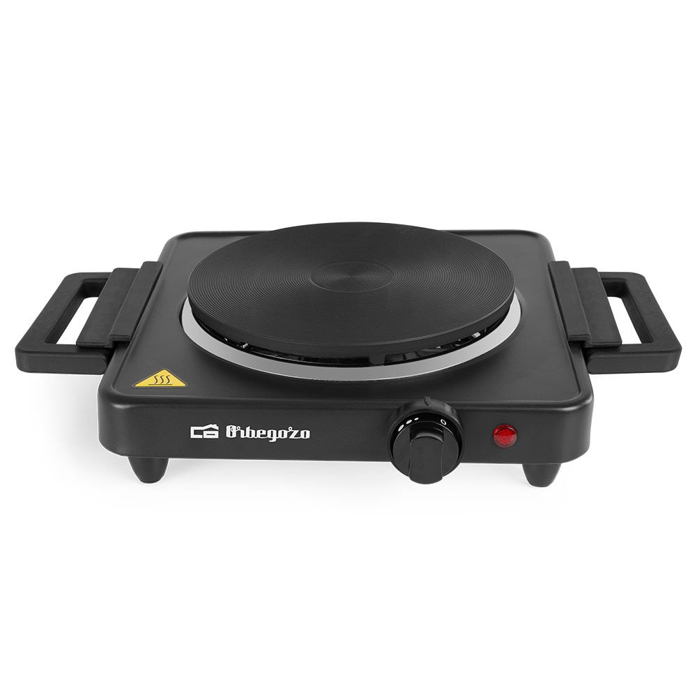 Orbegozo Pe 2815 Placa Electrica Plegable - Alto Rendimiento 1500w - Asas Plegables - Indicador Luminoso - Sistema De