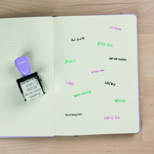 Trodat Creative Mini V2 Pamell Lila + Kissen 3farben 1129