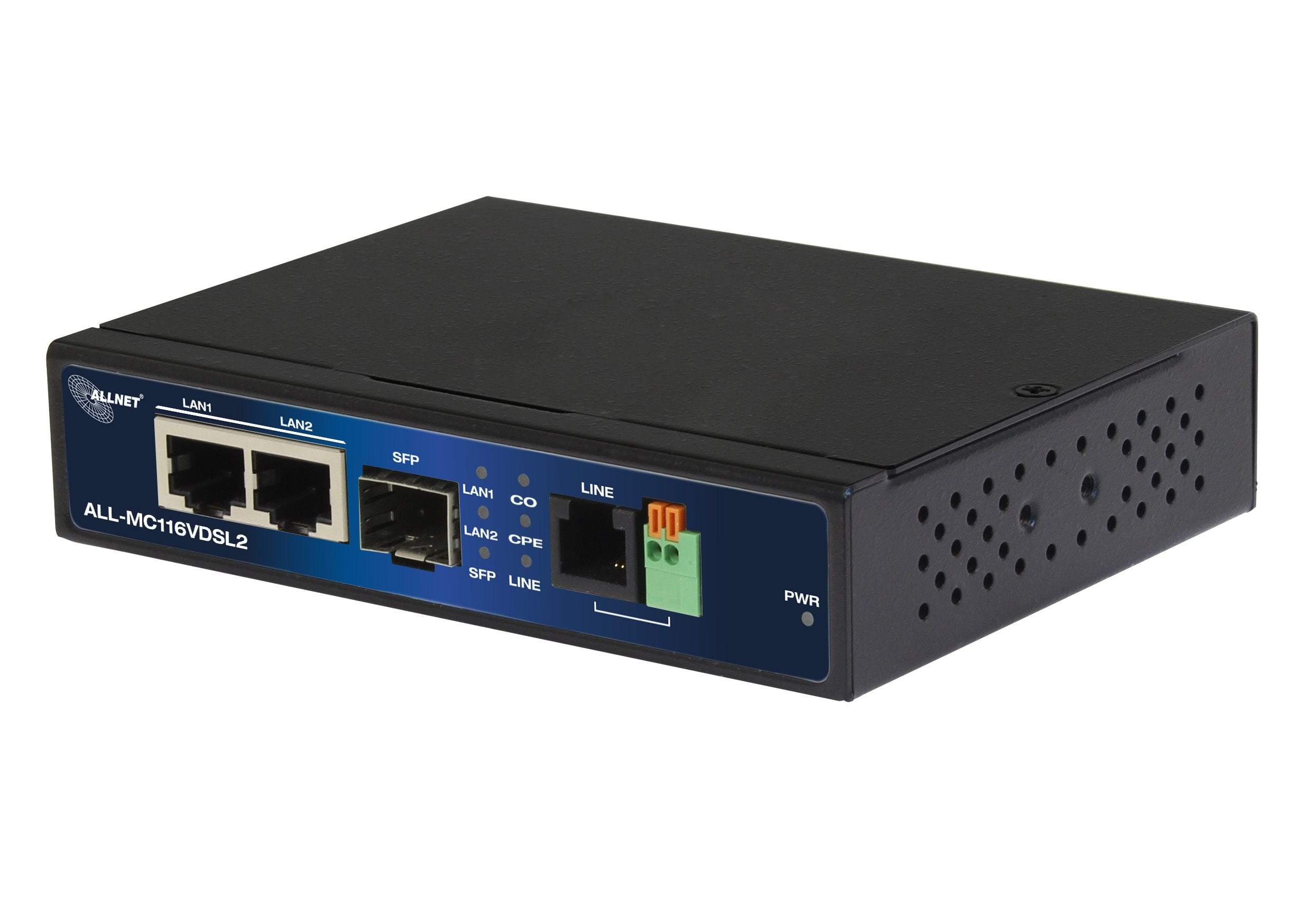 Allnet Punkt-Zu-Punkt Modem Vdsl2 Via 2-Draht Unmanaged \"All-Mc116v2\" / Max. 3km Con Max. 160mbit/S