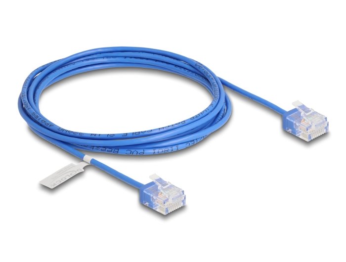 Delock Rj45 Cable De Red Cat.6 Utp Ultra Slim 2 M Aal Con Kurzen Machon