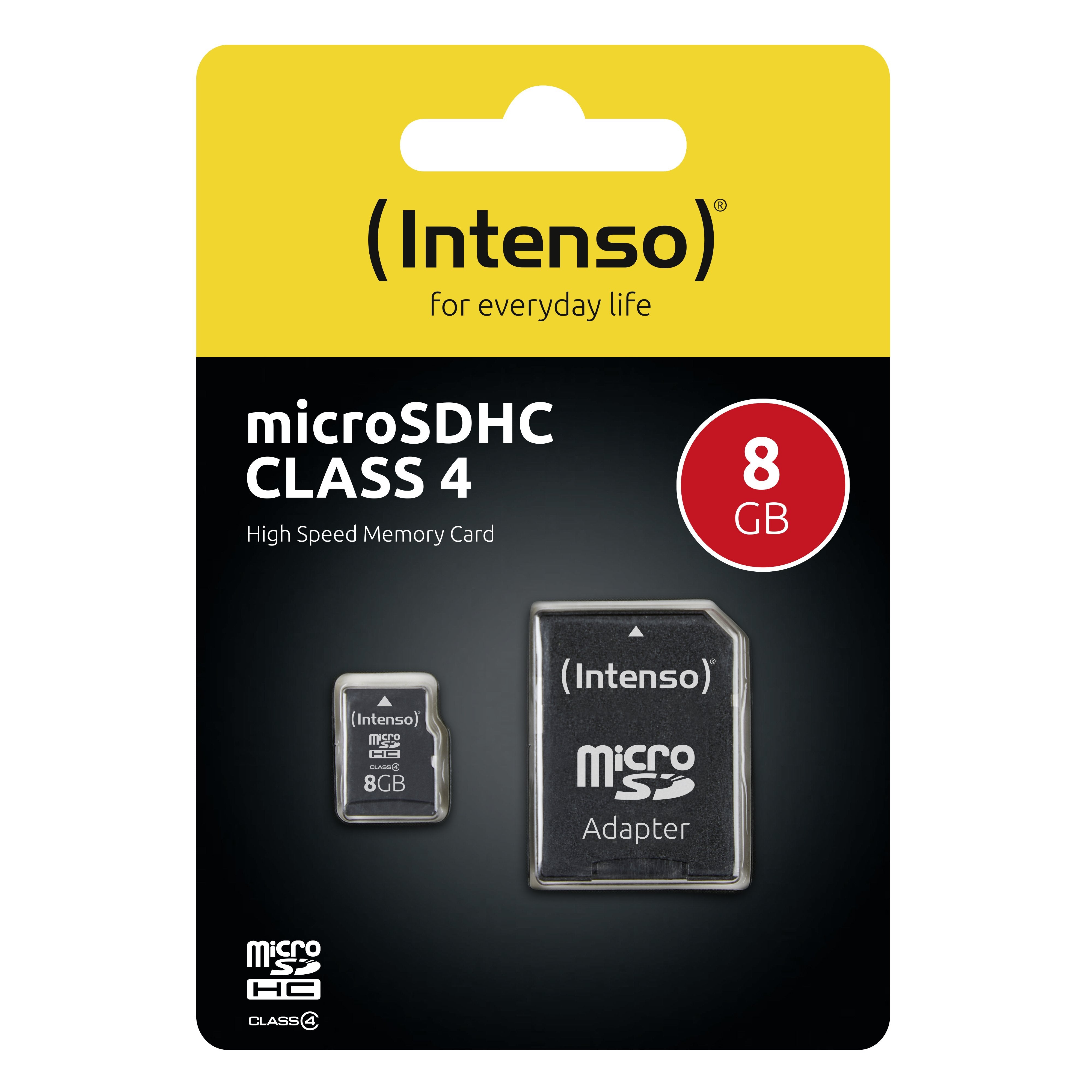 EAN 4034303010707 - Intenso 3403460 memoria flash 8 GB SDHC Clase 4 imagen 1