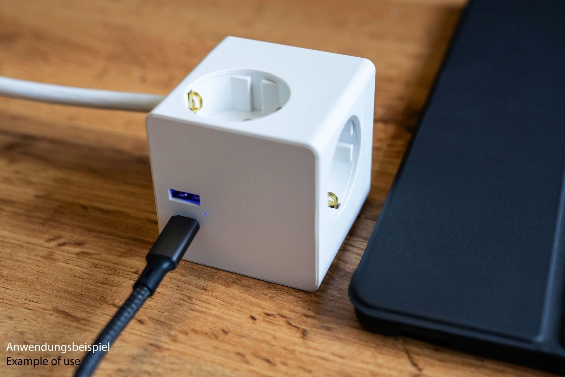 Cablemeister Steckdosenwürfel Mit 5m Zuleitung 3x Schuko  1x Usb-C 20w Pd 3.0  Usb-A 18w Weiss