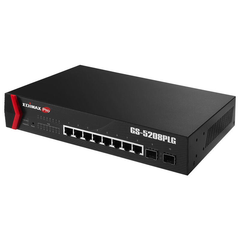Edimax Pro Gs-5208plg Switch 8xgb Poe+ 2xsfp