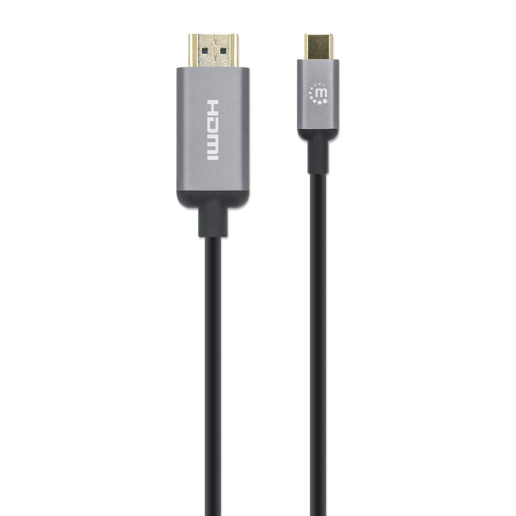 EAN 0766623153607 - Manhattan 153607 adaptador de cable de vídeo HDMI tipo A (Estándar) USB Tipo C Negro, Plata imagen 4