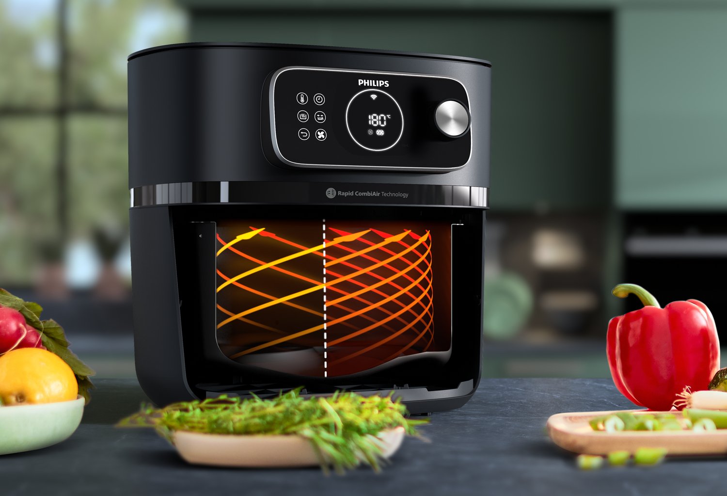 Philips Hd9876 90 Ovi Xxl Airfryer, 8.3 L, Black