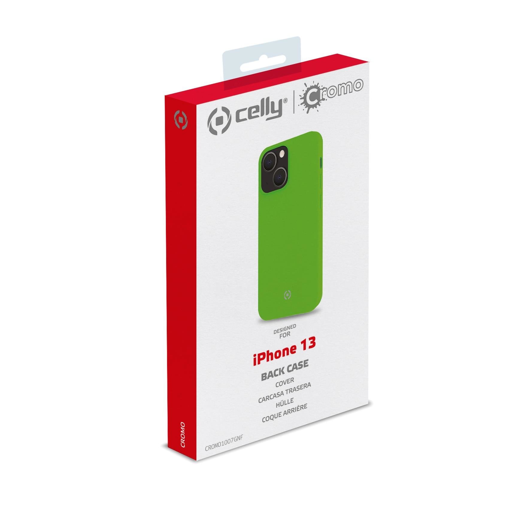 Case Celly Iphone 13 Cover Cromo Green Cromo1007gnf