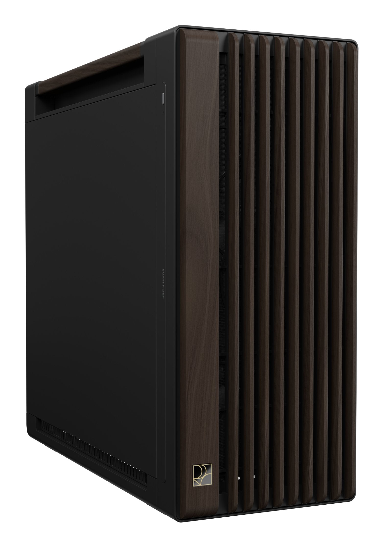 Caja  Pc Asus Geh Proart Pa602 Walnut Wood Metal Pwm Modern Negro