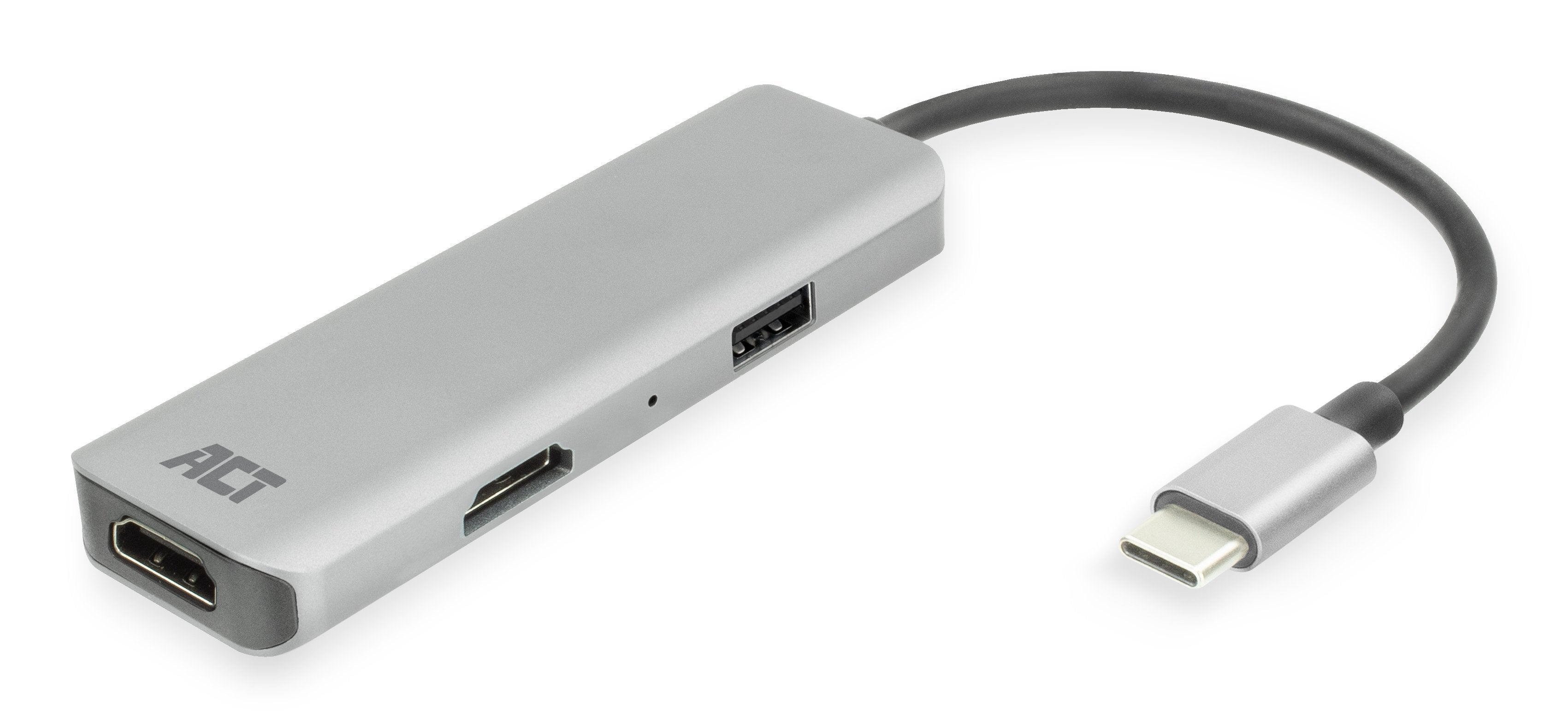 Adaptador Act Connectivity Usb C A 2 Hdmi 4k Usb A