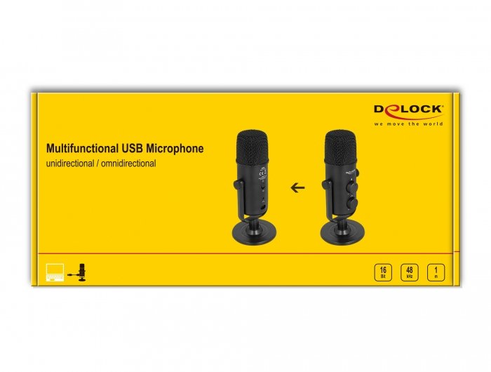 Delock Micrófono Usb Multifuncional 3,5 Mm