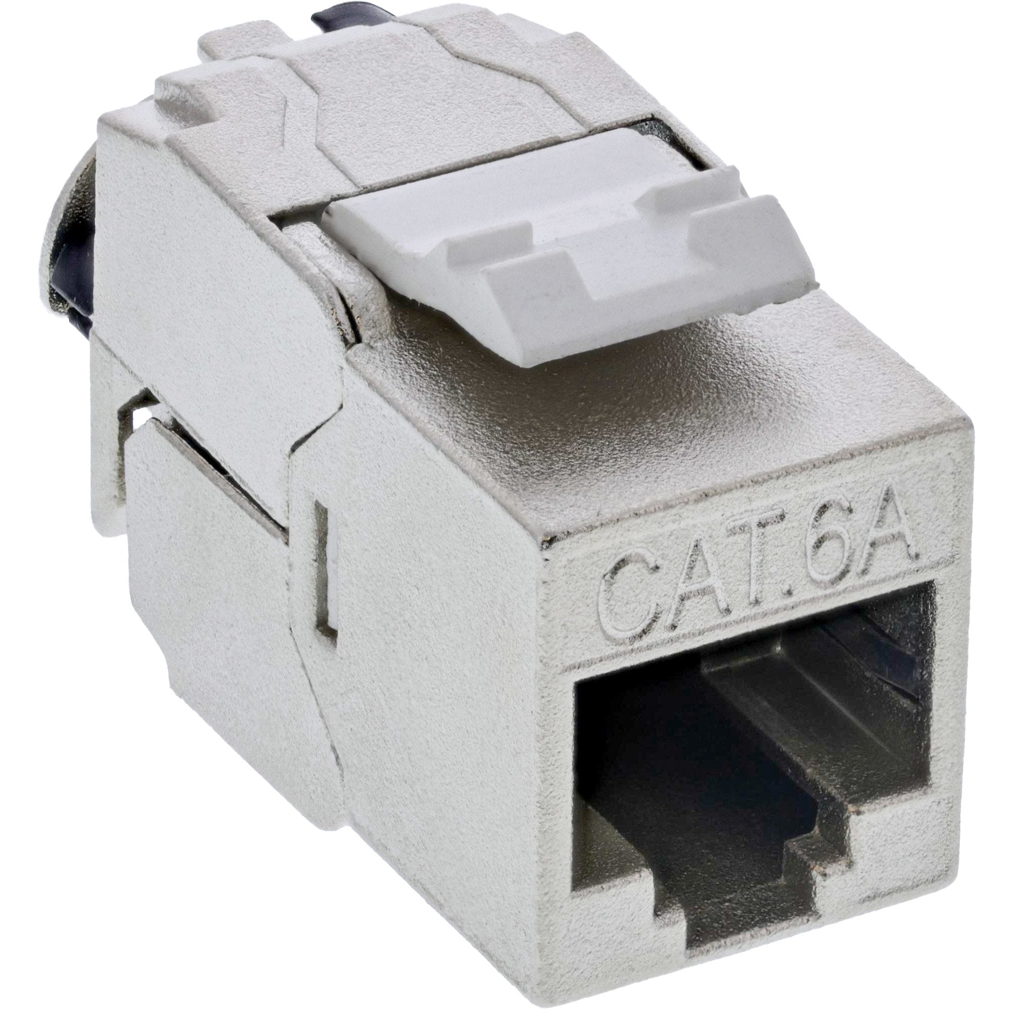 24pcs. Bulk-Pack Inline® Keystone Rj45 Jack Slim, Snap-In, Cat.6a, Integrated Cable Tie