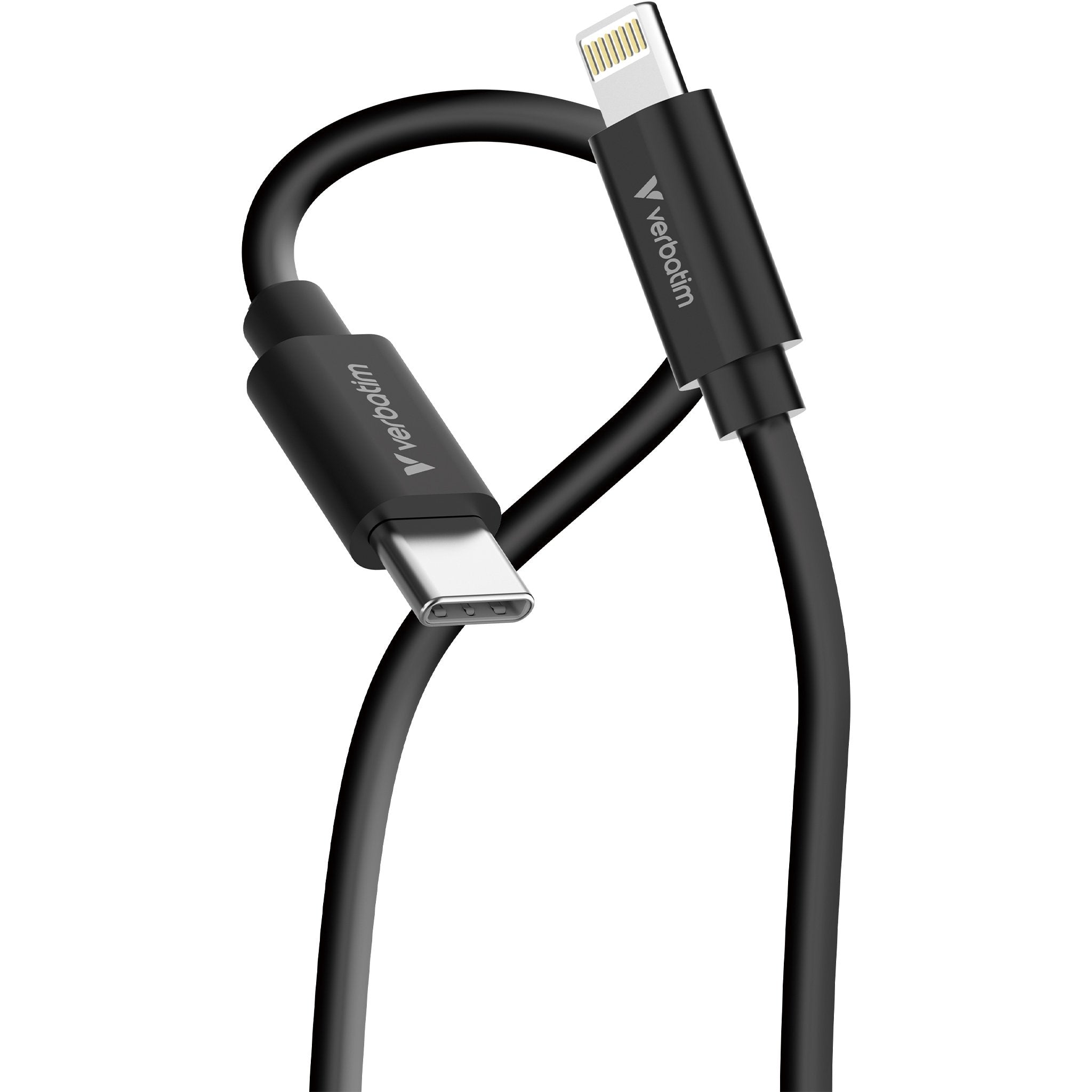 Verbatim Usb-Kabel Essentials, 2pack, Usb 2.0, Usb-C/Lightning