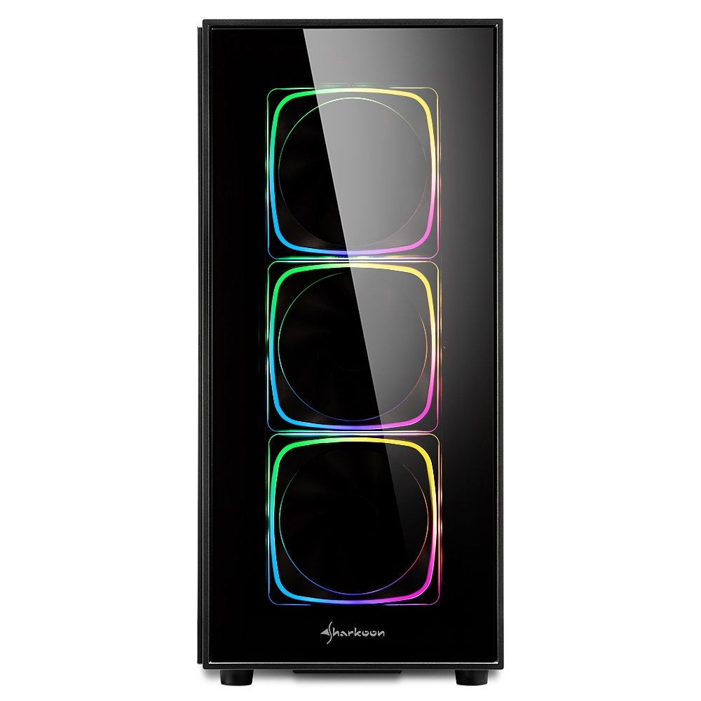 Caja Atx Sharkoon Tg6 2xusb3.0 2xusb2.0 Sin Fuente Rgb