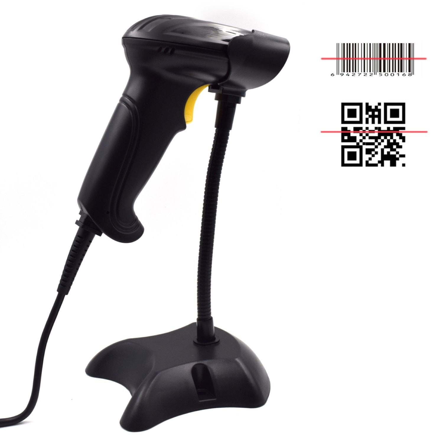 EAN 8054392618314 - Ewent EW3410 lector de código de barras Lector de códigos de barras portátil 1D/2D LED Negro imagen 3