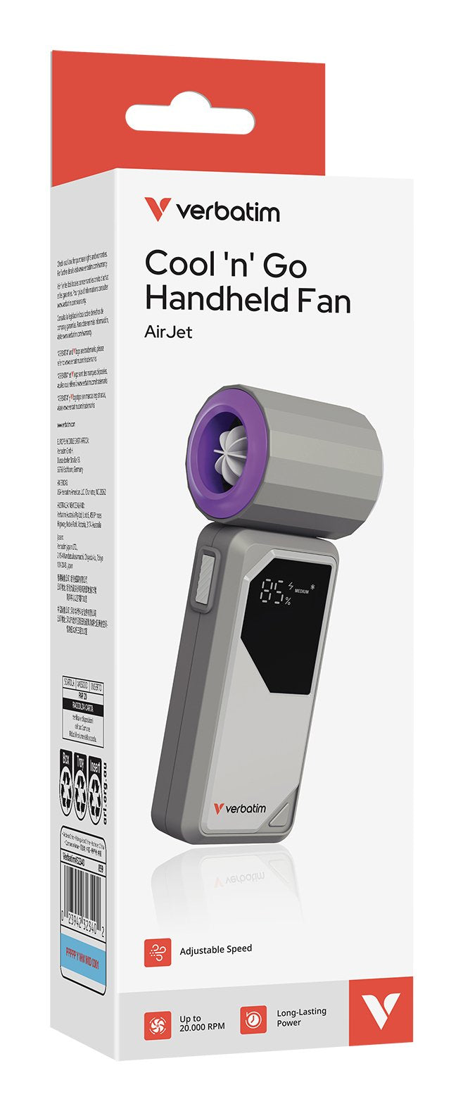 Verbatim Cool N Go Air Jet (Gris/Violetat) 32340
