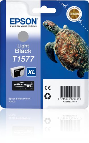Epson Tinta Original Negro Claro T1577 25,9ml R/3000