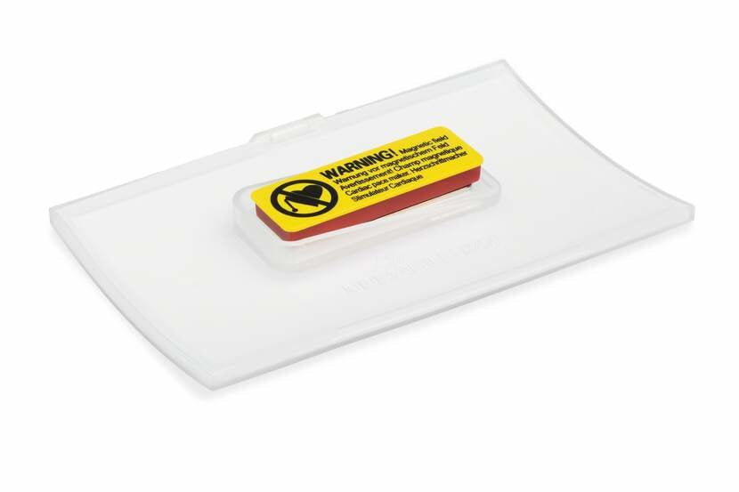 Durable Namensschild Click Fold M Magnet 40x75mm 10uds Trans