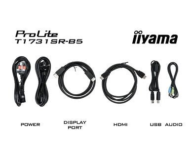 43,2cm 17'' (1280x1024) Iiyama Prolite T1731sr-B5 Touchscreen 5:4 5ms Hdmi Vga Displayport Vesa Speaker Sxga Negro