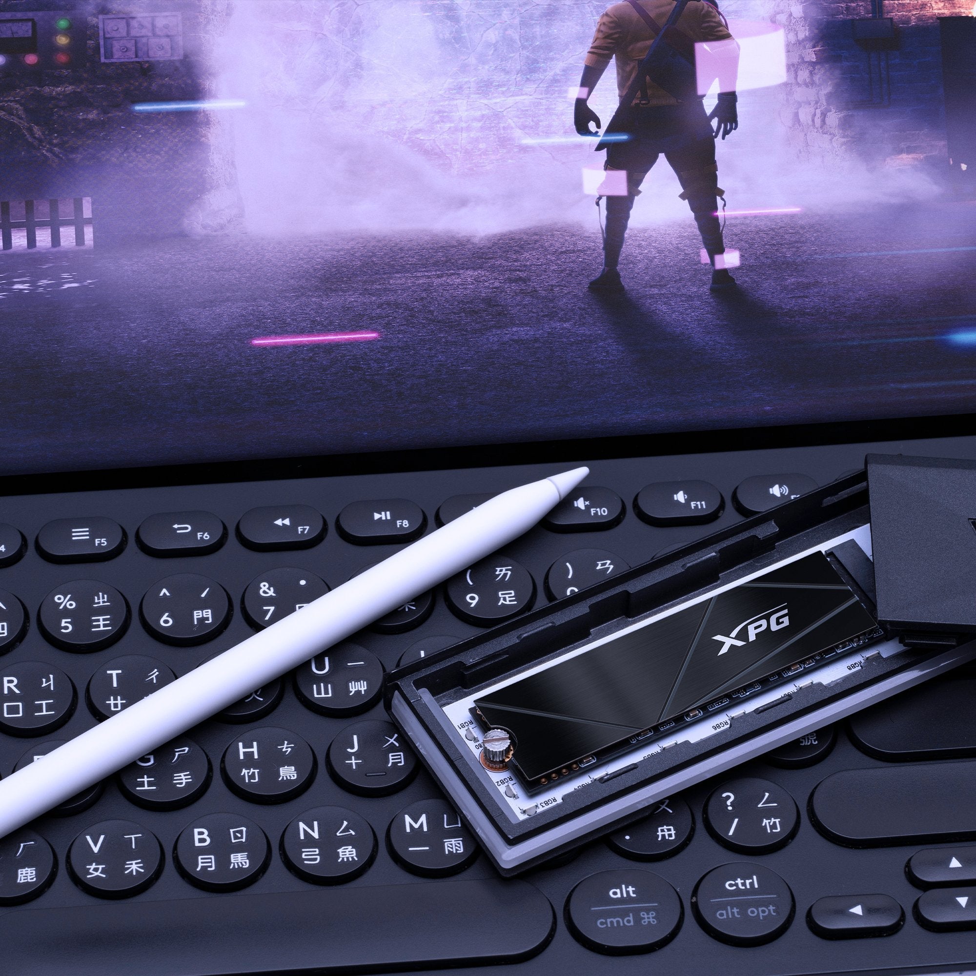 Memoria  Adata Xpg Gammix S50 Core 1.0 Tb, Ssd Negro, Pcie 4.0 X4, Nvme 1.4, M.2 2280 Sgammixs50c-1000g-Cs