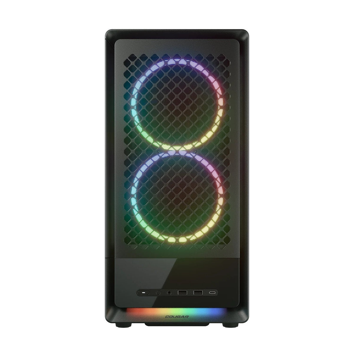 Caja Pc Cougar  Midi-Tower Duoface Pro Argb, Negro
