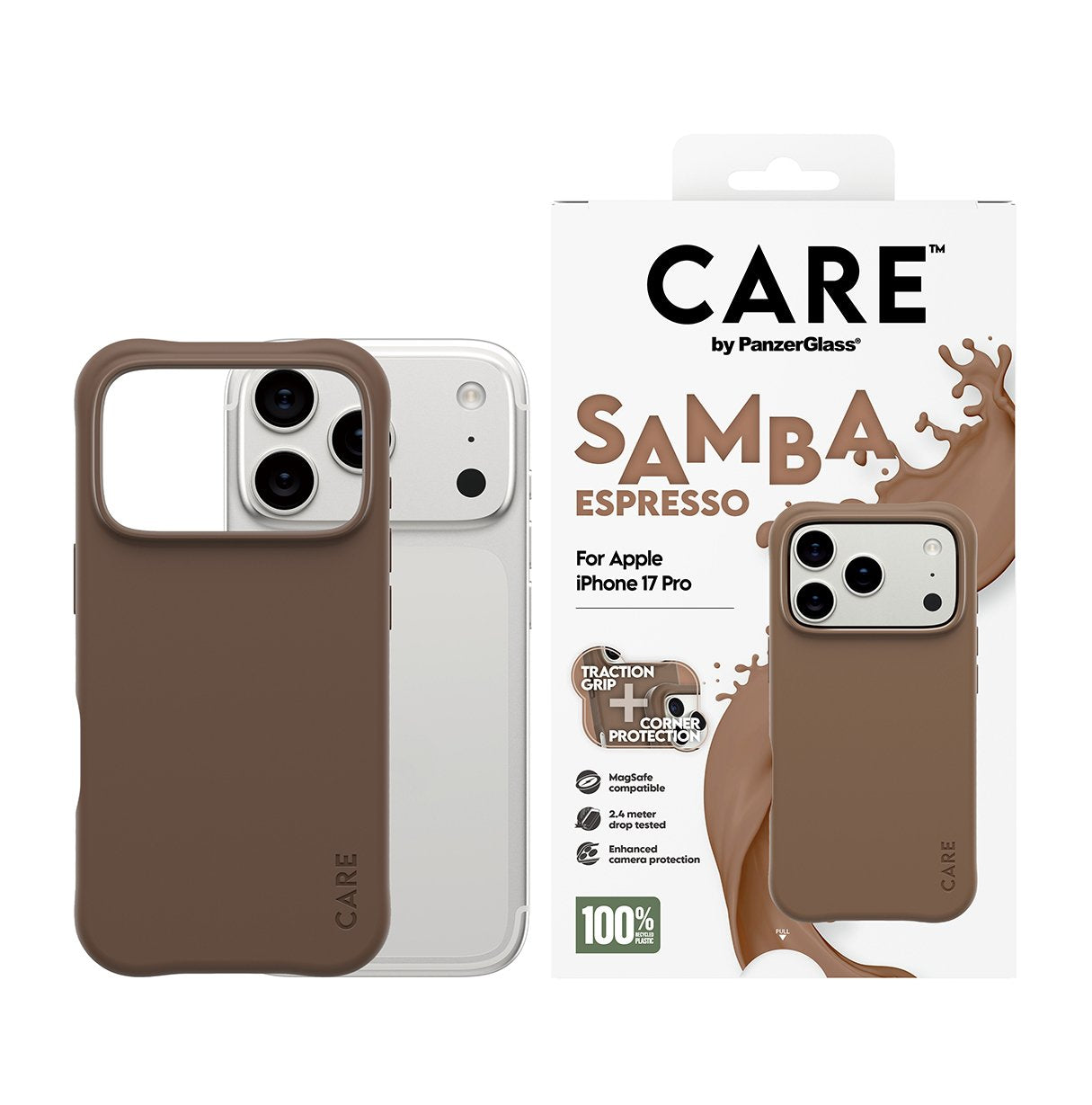 Care Case Fashionable Magsafe Iphone 17 Pro Espresso