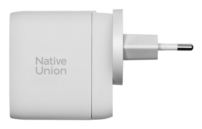 Native Union Fast Gan Charger Pd 67w Portátil, Smartphone, Tableta Blanco Corriente Alterna Carga Rápida Interior
