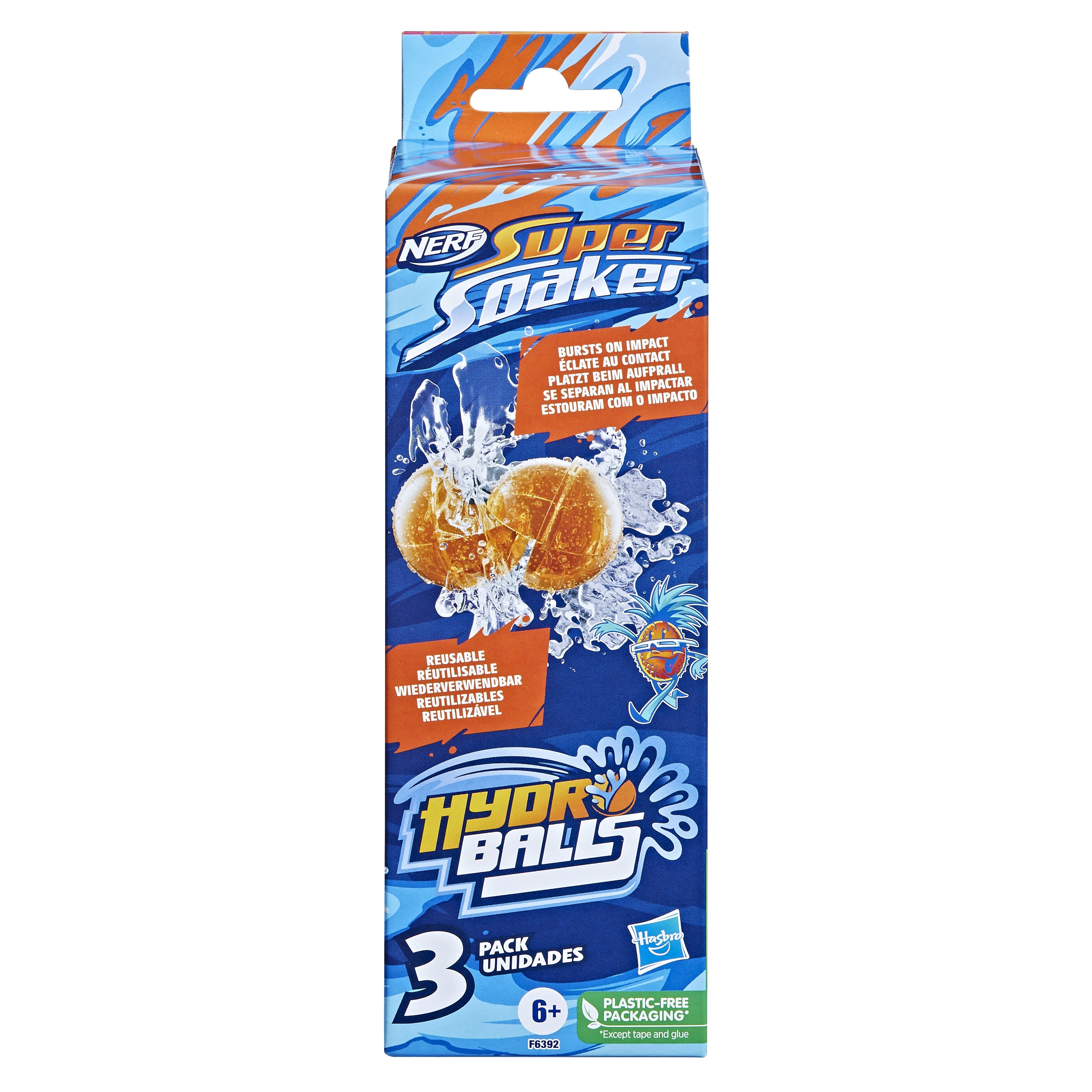 Hasbro Nerf Super Soaker Hydro Balls Paquete De 3, F63925l0
